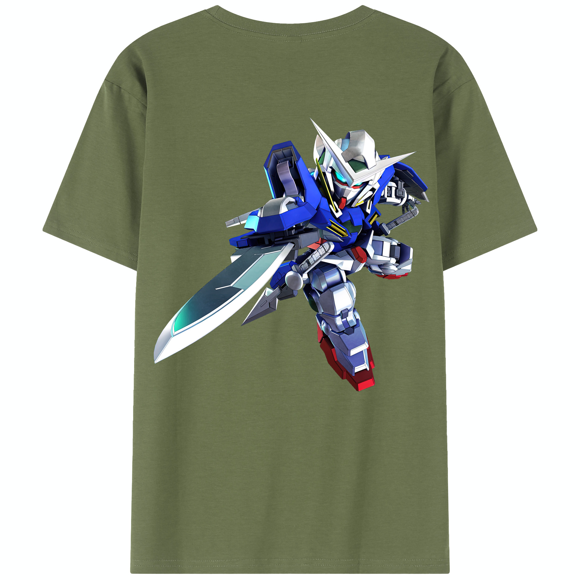 （画像用） 機動戦士ガンダム Mobile Suit Gundam 綿100％半袖Tシャツ（背面プリント）